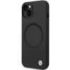 BMW BMHMP14SSILBK2 Signature Liquid Silicone MagSafe Hülle für Apple iPhone 14, schwarz