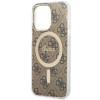 Guess GUHMP13LH4STW 4G MagSafe Hardcase für Apple iPhone 13 Pro, braun