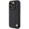BMW BMHCP15X22RQDK Leder-Stepphülle für Apple iPhone 15 Pro Max, schwarz