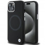 BMW BMHMP15SSILBK2 Signature Liquid Silicone MagSafe Hülle für Apple iPhone 15, schwarz