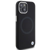 BMW BMHMP15SSILBK2 Signature Liquid Silicone MagSafe Hülle für Apple iPhone 15, schwarz