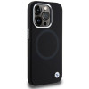 BMW BMHMP15XSILBK2 Signature Liquid Silicone MagSafe Hülle für Apple iPhone 15 Pro Max, schwarz