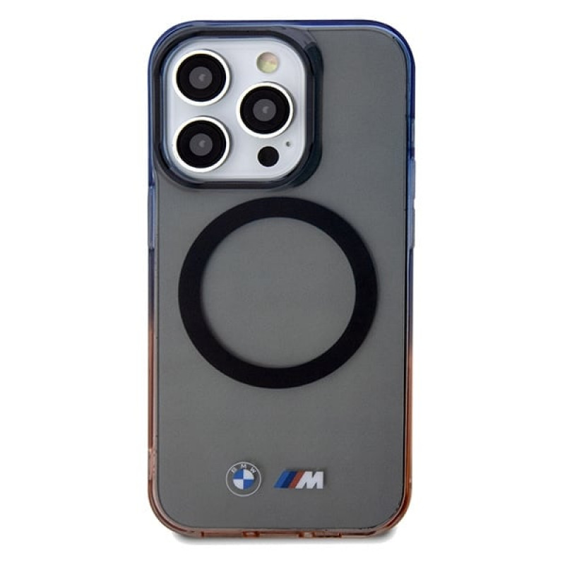 BMW BMHMP15XHTGE Gradient Bumper MagSafe Hardcase für Apple iPhone 15 Pro Max, grau