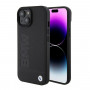 BMW BMHMP15SSLLBK Signature Logo Imprint MagSafe Hardcase für Apple iPhone 15, schwarz