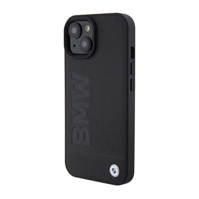 BMW BMHMP15SSLLBK Signature Logo Imprint MagSafe Hardcase für Apple iPhone 15, schwarz
