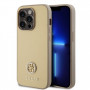 Guess GUHCP15LPS4DGPD PU 4G Strass Metal Logo Hülle für Apple iPhone 15 Pro, gold
