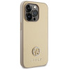 Guess GUHCP15LPS4DGPD PU 4G Strass Metal Logo Hülle für Apple iPhone 15 Pro, gold