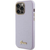 Guess GUHCP15XPGMCSL Glitter Glossy Script Hardcase für Apple iPhone 15 Pro Max, Lilac