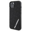 Karl Lagerfeld KLHCP15S3DMKRLK 3D Rubber Multi Logo Hardcase für Apple iPhone 15, Schwarz