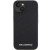 Karl Lagerfeld KLHCP15SPQKPMK Quilted K Pattern Hardcase für Apple iPhone 15, Schwarz