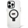 Karl Lagerfeld KLHMP15LHMRSKHH Ring Stand Karl Head MagSafe Hardcase für Apple iPhone 15 Pro