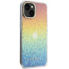 Guess GUHCP15SHDECMI IML Faceted Mirror Disco Iridescent Hardcase für Apple iPhone 15, Mehrfarbig