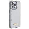 Guess GUHCP15XPSFDGSS Sequin Script Metal Hardcase für Apple iPhone 15 Pro Max, Silber
