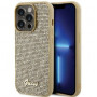 Guess GUHCP15LPMSDGSD Disco Metal Script Hardcase für Apple iPhone 15 Pro, Gold