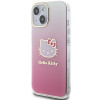 Hello Kitty HKHCP15SHDGKEP IML Gradient Electrop Kitty Head Hardcase für Apple iPhone 15 6,1", Pink