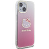 Hello Kitty HKHCP15SHDGKEP IML Gradient Electrop Kitty Head Hardcase für Apple iPhone 15 6,1", Pink