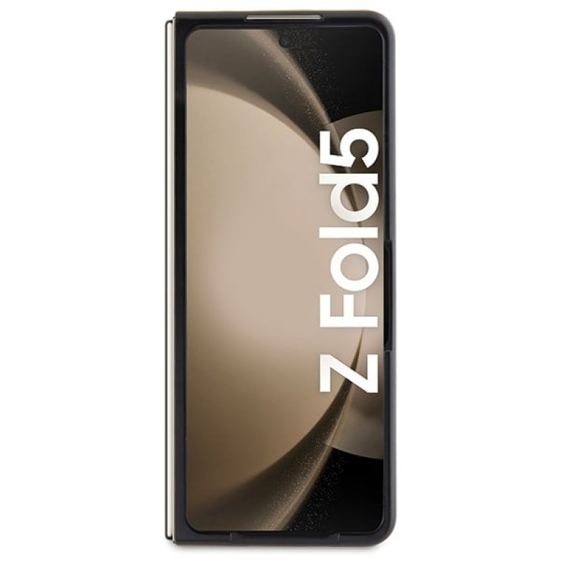 BMW BMHCZFD522NBCK Leder-Carbon-Hardcase für Samsung Galaxy Z Fold5, Schwarz