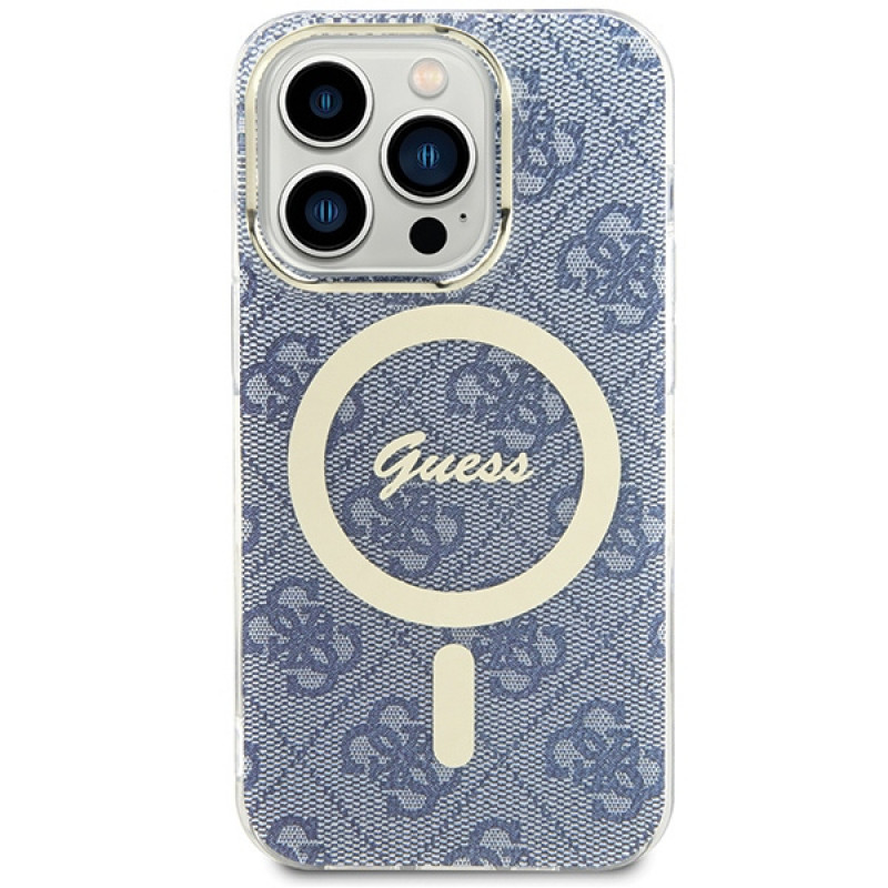 Guess GUHMP15XH4STB Apple iPhone 15 Pro Max Hardcase IML 4G MagSafe, blau (Outlet)