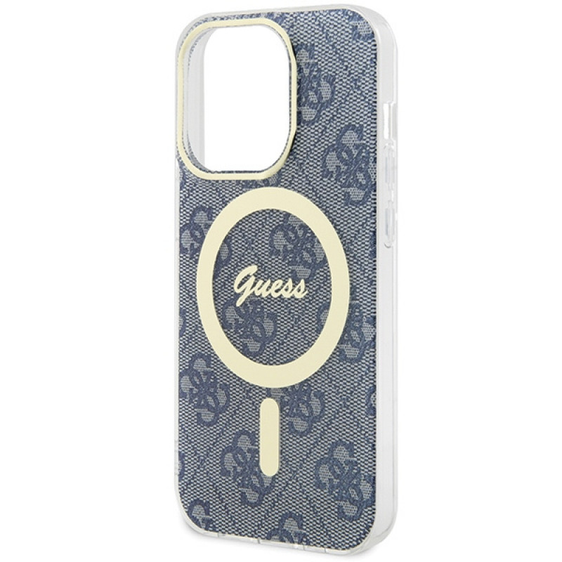 Guess GUHMP15XH4STB Apple iPhone 15 Pro Max Hardcase IML 4G MagSafe, blau (Outlet)