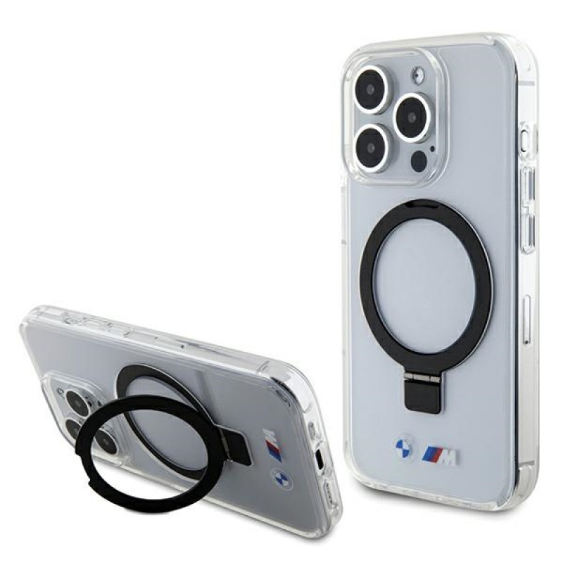 BMW BMHMP15LURST Apple iPhone 15 Pro Hardcase Ring Stand M Collection MagSafe, transparent