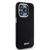 DKNY Apple iPhone 15 Pro Hardcase Liquid Silicone Small Metal Logo MagSafe, schwarz