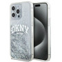 DKNY Apple iPhone 15 Pro Max Hardcase Hülle Liquid Glitter Big Logo