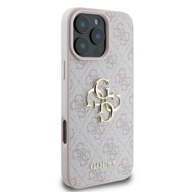 Guess GUHCP16L4GMGPI Apple iPhone 16 Pro Hardcase Hülle 4G Big Logo, rosa