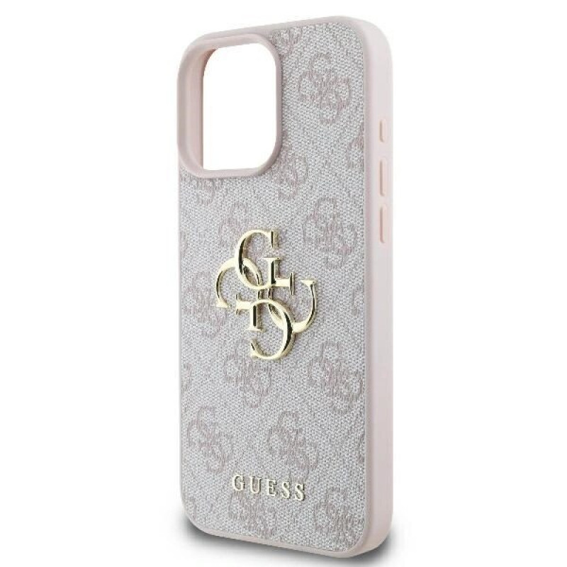 Guess GUHCP16L4GMGPI Apple iPhone 16 Pro Hardcase Hülle 4G Big Logo, rosa