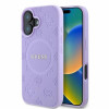 Guess Saffiano Peony Stamp MagSafe Hülle für Apple iPhone 16, lila