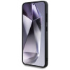 Guess Grained Big 4G Logo Small Classic Logo Hard Case für Samsung Galaxy S25+, braun