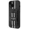Guess 4G Stripes MagSafe Wallet Case für Apple iPhone 15, schwarz