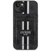 Guess 4G Stripes MagSafe Wallet Case für Apple iPhone 15, schwarz