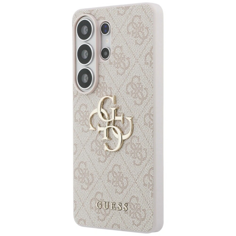 Guess GUE005337 4G Big Metal Logo Hard Case für Samsung Galaxy S26 Ultra, pink