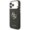 Guess 4G Big 4G Classic Logo Big Strap Metal Buttons Hülle mit Band für Apple iPhone 18 Pro Max / 17 Pro Max, schwarz