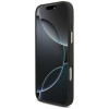 Guess 4G Big 4G Classic Logo Big Strap Metal Buttons Hülle mit Band für Apple iPhone 18 Pro / 17 Pro, schwarz