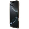 Guess 4G Big 4G Classic Logo Big Strap Metal Buttons Hülle mit Band für Apple iPhone 18 Pro Max / 17 Pro Max, braun