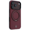 Mercedes-Benz Leder-Hülle mit Ringständer MagSafe für Apple iPhone 18 Pro Max / 17 Pro Max, burgund