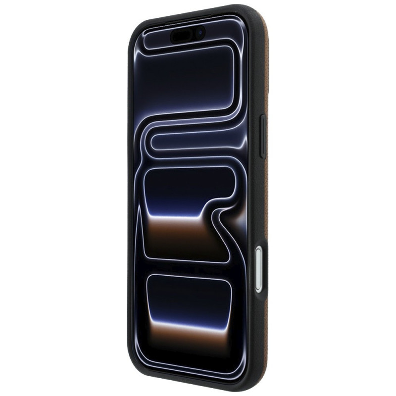 Mercedes-Benz Grill Pattern Leder MagSafe Hülle und Kartenetui Set für Apple iPhone 18 Pro Max / 17 Pro Max, camel