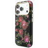 Guess Blossom Roses Print MagSafe Hülle für Apple iPhone 18 Pro Max / 17 Pro Max, schwarz