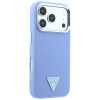 Guess Grained Triangle Logo MagSafe Hardcase für Apple iPhone 18 Pro / 17 Pro, blau