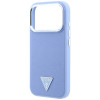 Guess Grained Triangle Logo MagSafe Hardcase für Apple iPhone 18 Pro / 17 Pro, blau