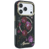 Guess GUE6042 IML Glitter Blossom Roses MagSafe Hardcase für Apple iPhone 18 Pro Max / 17 Pro Max, schwarz