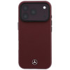 Mercedes-Benz Hülle Grill Pattern und Kartenetui Leder MagSafe für Apple iPhone 18 Pro Max / 17 Pro Max, schwarz