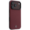 Mercedes-Benz Hülle Grill Pattern und Kartenetui Leder MagSafe für Apple iPhone 18 Pro Max / 17 Pro Max, schwarz