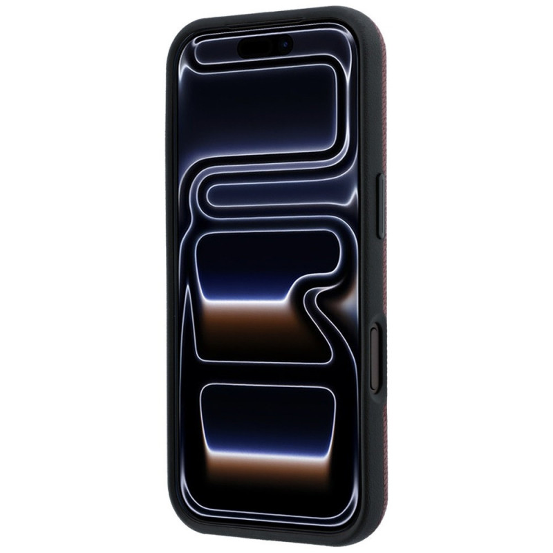 Mercedes-Benz Hülle Grill Pattern und Kartenetui Leder MagSafe für Apple iPhone 18 Pro Max / 17 Pro Max, schwarz