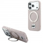 Karl Lagerfeld with Ring Stand 360 Choupette Head Pin MagSafe Hülle für Apple iPhone 18 Pro Max / 17 Pro Max, Pink