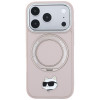Karl Lagerfeld with Ring Stand 360 Choupette Head Pin MagSafe Hülle für Apple iPhone 18 Pro Max / 17 Pro Max, Pink