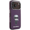 Karl Lagerfeld IML Ikonik Sketch Print MagSafe Hülle für Apple iPhone 18 Pro / 17 Pro, Burgundy