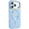 Karl Lagerfeld Script Logo MagSafe Hülle für Apple iPhone 18 Pro / 17 Pro, Hellblau