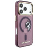Karl Lagerfeld Peekaboo Logo MagSafe Hülle für Apple iPhone 18 Pro / 17 Pro, Burgundy